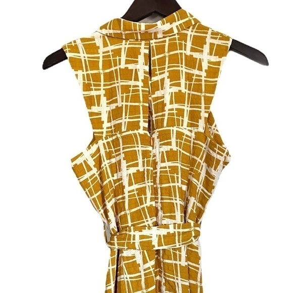 NWT J.O.A. Ruffle Button Pattern Midi Dress Small - Picture 5 of 8